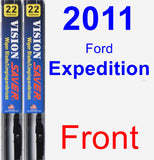 Front Wiper Blade Pack for 2011 Ford Expedition - Vision Saver