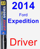 Driver Wiper Blade for 2014 Ford Expedition - Vision Saver