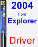 Driver Wiper Blade for 2004 Ford Explorer - Vision Saver