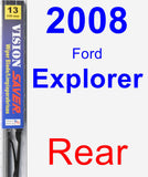 Rear Wiper Blade for 2008 Ford Explorer - Vision Saver