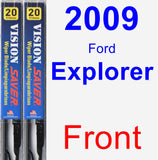 Front Wiper Blade Pack for 2009 Ford Explorer - Vision Saver