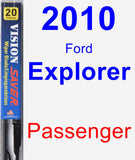 Passenger Wiper Blade for 2010 Ford Explorer - Vision Saver