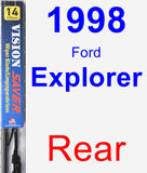 Rear Wiper Blade for 1998 Ford Explorer - Vision Saver