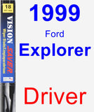 Driver Wiper Blade for 1999 Ford Explorer - Vision Saver