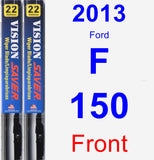 Front Wiper Blade Pack for 2013 Ford F-150 - Vision Saver