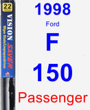 Passenger Wiper Blade for 1998 Ford F-150 - Vision Saver