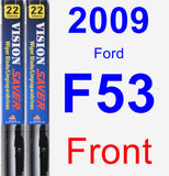 Front Wiper Blade Pack for 2009 Ford F53 - Vision Saver