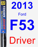 Driver Wiper Blade for 2013 Ford F53 - Vision Saver