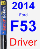 Driver Wiper Blade for 2014 Ford F53 - Vision Saver