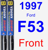 Front Wiper Blade Pack for 1997 Ford F53 - Vision Saver