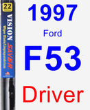 Driver Wiper Blade for 1997 Ford F53 - Vision Saver