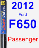 Passenger Wiper Blade for 2012 Ford F650 - Vision Saver