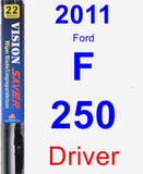 Driver Wiper Blade for 2011 Ford F-250 - Vision Saver