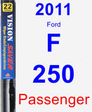 Passenger Wiper Blade for 2011 Ford F-250 - Vision Saver