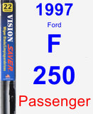 Passenger Wiper Blade for 1997 Ford F-250 - Vision Saver