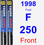 Front Wiper Blade Pack for 1998 Ford F-250 - Vision Saver