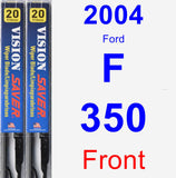 Front Wiper Blade Pack for 2004 Ford F-350 - Vision Saver