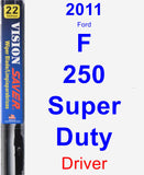 Driver Wiper Blade for 2011 Ford F-250 Super Duty - Vision Saver