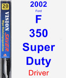 Driver Wiper Blade for 2002 Ford F-350 Super Duty - Vision Saver