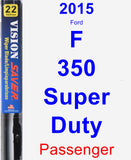 Passenger Wiper Blade for 2015 Ford F-350 Super Duty - Vision Saver