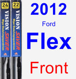 Front Wiper Blade Pack for 2012 Ford Flex - Vision Saver