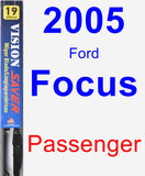 Passenger Wiper Blade for 2005 Ford Focus - Vision Saver