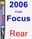 Rear Wiper Blade for 2006 Ford Focus - Vision Saver