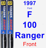 Front Wiper Blade Pack for 1997 Ford F-100 Ranger - Vision Saver