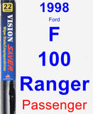 Passenger Wiper Blade for 1998 Ford F-100 Ranger - Vision Saver