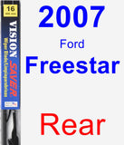 Rear Wiper Blade for 2007 Ford Freestar - Vision Saver