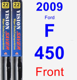 Front Wiper Blade Pack for 2009 Ford F-450 - Vision Saver