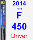 Driver Wiper Blade for 2014 Ford F-450 - Vision Saver