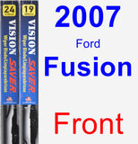 Front Wiper Blade Pack for 2007 Ford Fusion - Vision Saver