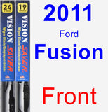 Front Wiper Blade Pack for 2011 Ford Fusion - Vision Saver