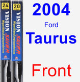 Front Wiper Blade Pack for 2004 Ford Taurus - Vision Saver