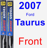 Front Wiper Blade Pack for 2007 Ford Taurus - Vision Saver