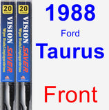 Front Wiper Blade Pack for 1988 Ford Taurus - Vision Saver