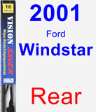 Rear Wiper Blade for 2001 Ford Windstar - Vision Saver