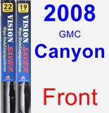 Front Wiper Blade Pack for 2008 GMC Canyon - Vision Saver