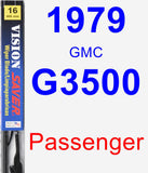 Passenger Wiper Blade for 1979 GMC G3500 - Vision Saver