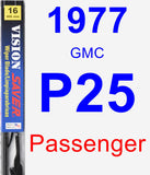 Passenger Wiper Blade for 1977 GMC P25 - Vision Saver