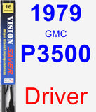 Driver Wiper Blade for 1979 GMC P3500 - Vision Saver