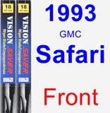 Front Wiper Blade Pack for 1993 GMC Safari - Vision Saver