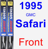 Front Wiper Blade Pack for 1995 GMC Safari - Vision Saver