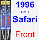 Front Wiper Blade Pack for 1996 GMC Safari - Vision Saver