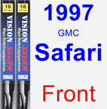 Front Wiper Blade Pack for 1997 GMC Safari - Vision Saver