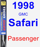 Passenger Wiper Blade for 1998 GMC Safari - Vision Saver