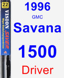 Driver Wiper Blade for 1996 GMC Savana 1500 - Vision Saver