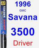 Driver Wiper Blade for 1996 GMC Savana 3500 - Vision Saver