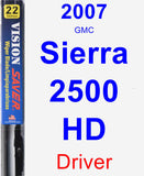 Driver Wiper Blade for 2007 GMC Sierra 2500 HD - Vision Saver